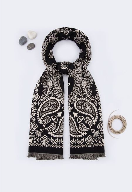 Paisley Print Pashmina Scarf