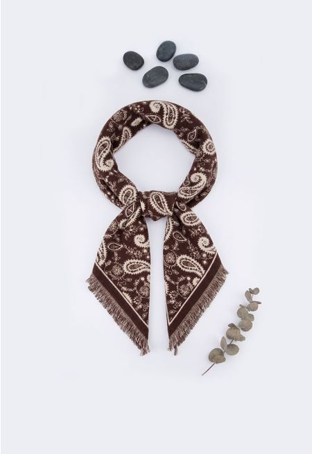 Paisley Triangular Pashmina Scarf