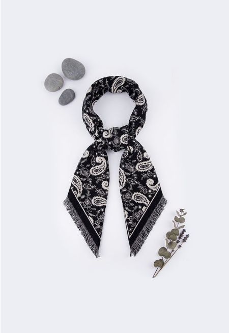 Paisley Triangular Pashmina Scarf