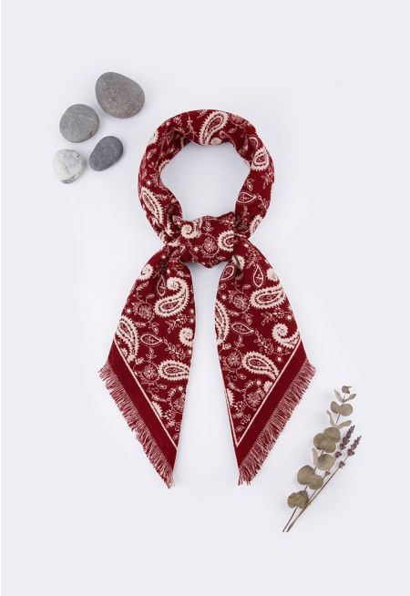 Paisley Triangular Pashmina Scarf
