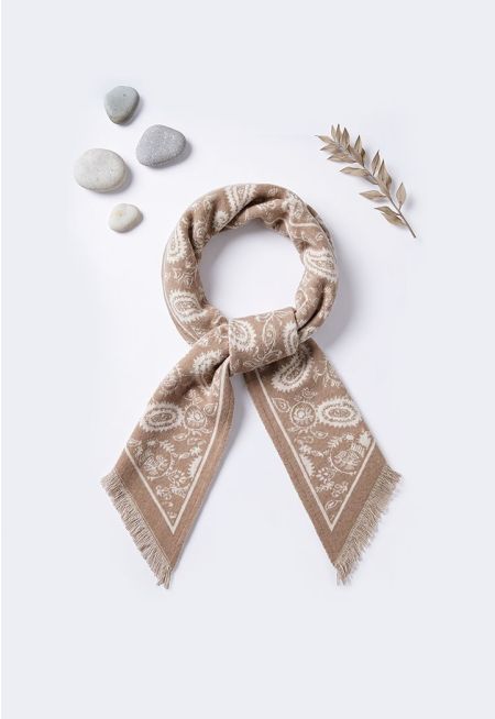 Paisley Triangular Pashmina Scarf