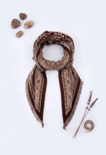 Triangular Printed Pashmina Scarf