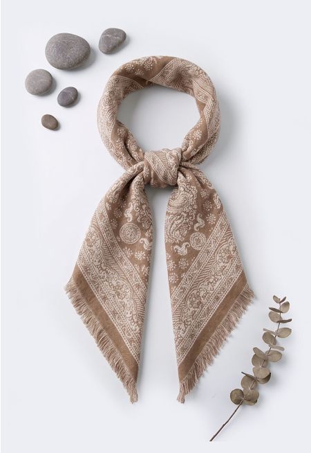 Triangular Printed Pashmina Scarf