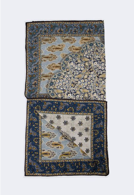 Wool-Blend Paisley Scarf