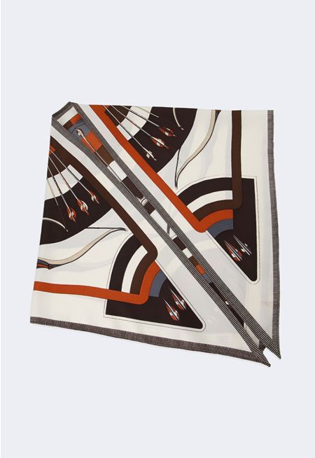 Geometric Flow Tie Scarf