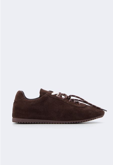 Suede Lace Up Sneakers