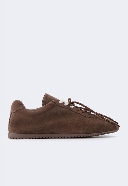 Suede Lace Up Sneakers