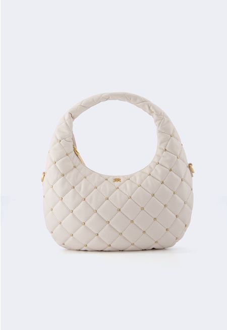 Studded Leather Hand Bag