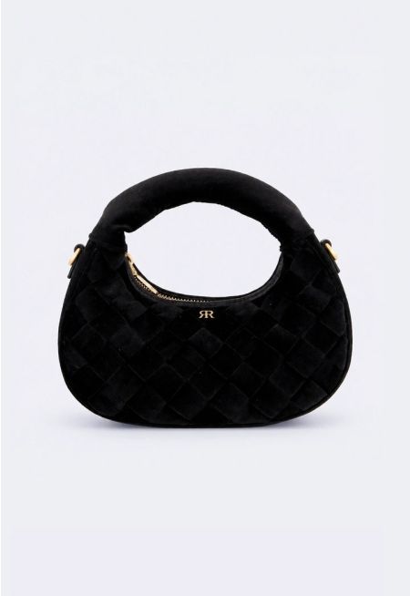 Intricate Velvet Hand Bag