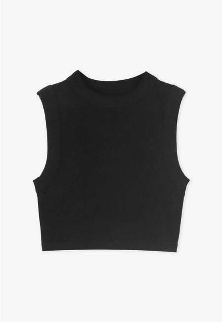 Basic Ribbed Cropped Top