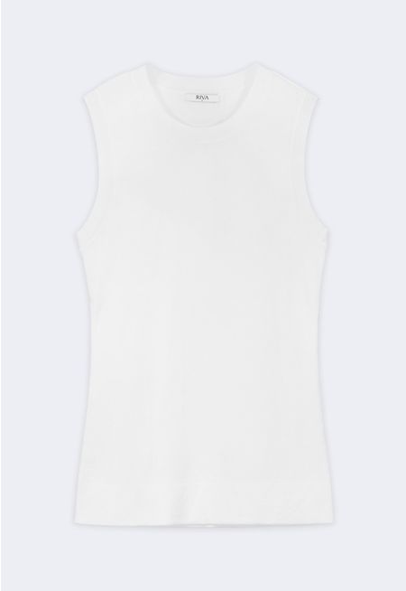 Basic Sleeveless Knitted Top