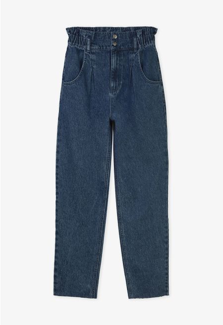 High Waist Solid Jeans