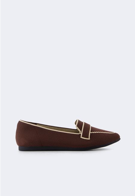 Contrast Flyknit Ballerina Flats