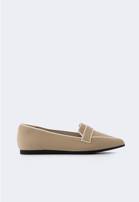 Contrast Flyknit Ballerina Flats