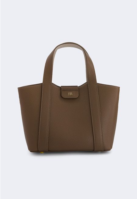 Textured Micro Shopper Bag