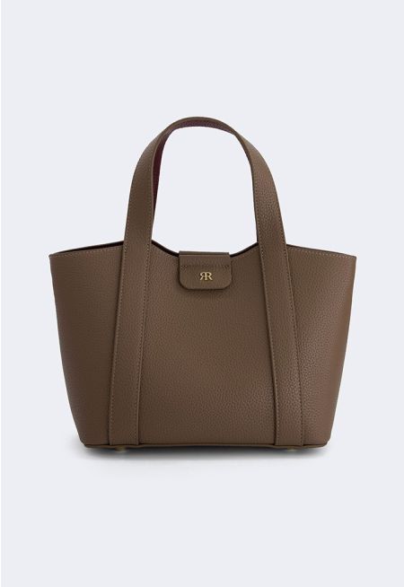 Textured Micro Shopper Bag