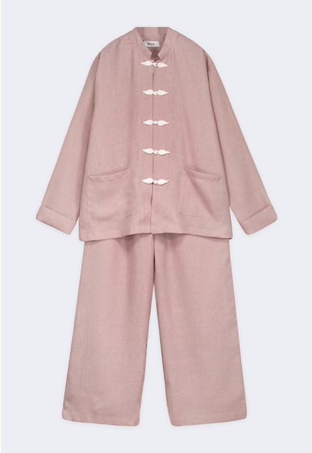 Chinese Style Shirt and Pants Set (2 PCS)