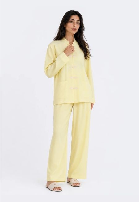 Chinese Style Shirt and Pants Set (2 PCS)