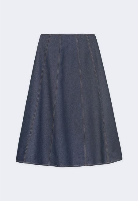 Denim Maxi Skirt