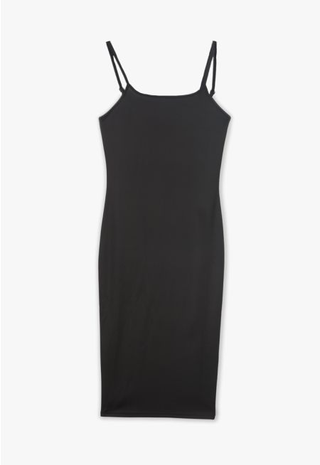  Solid Bodycon Basic Dress