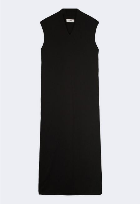 Sleeveless Straight Knitted Dress