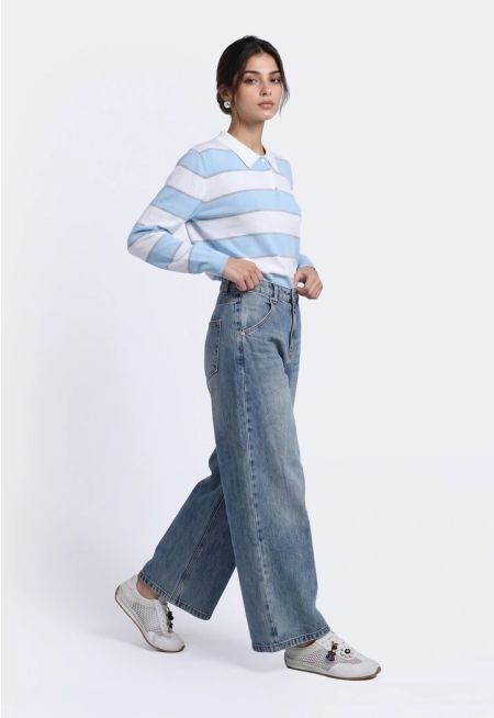 High Waist Straight Jeans