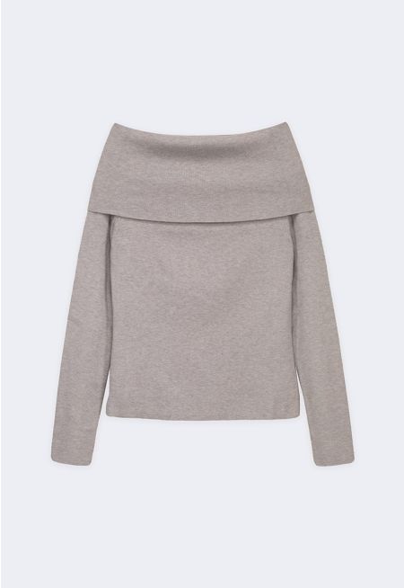 Off-Shoulder Sweater