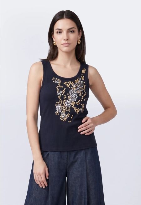 Sequin Embellished Top
