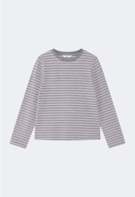 Striped Long-Sleeve Top