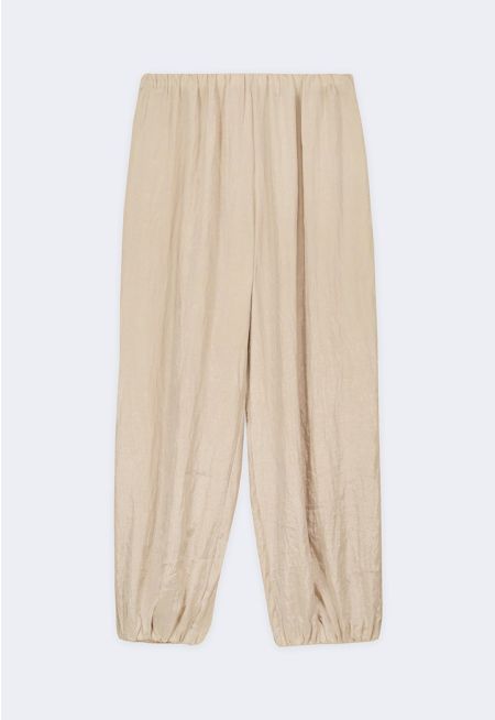 Crinkled Harem Pants