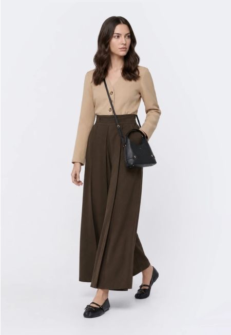 Pleated Palazzo Trousers