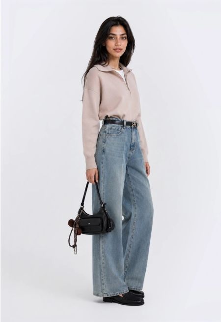 Straight Cut High Waist Jeans