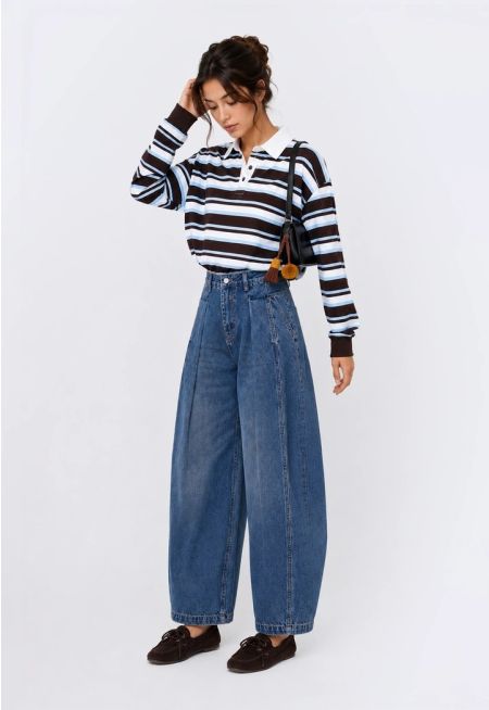 Barrel Denim Trousers