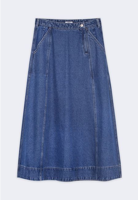A-Line Denim Skirt