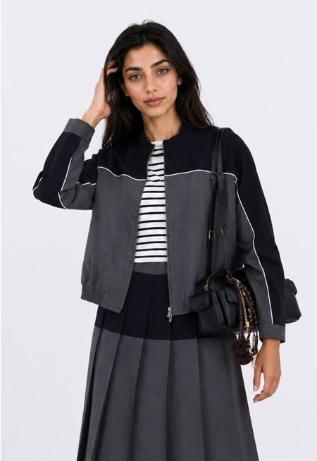 Color-Block Jacket