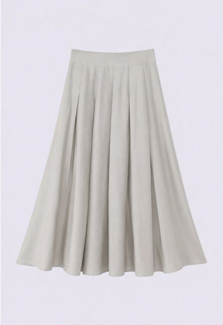 Pleated Maxi Skirt