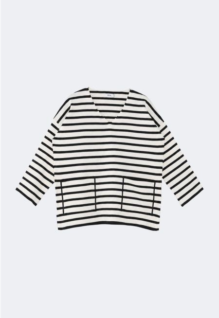 Striped Knitted Blouse