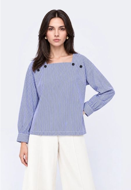 Casual Striped Blouse