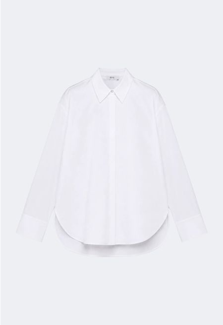 Solid High-Low Shirt