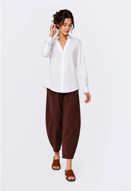High-Waist Barrel Jeans