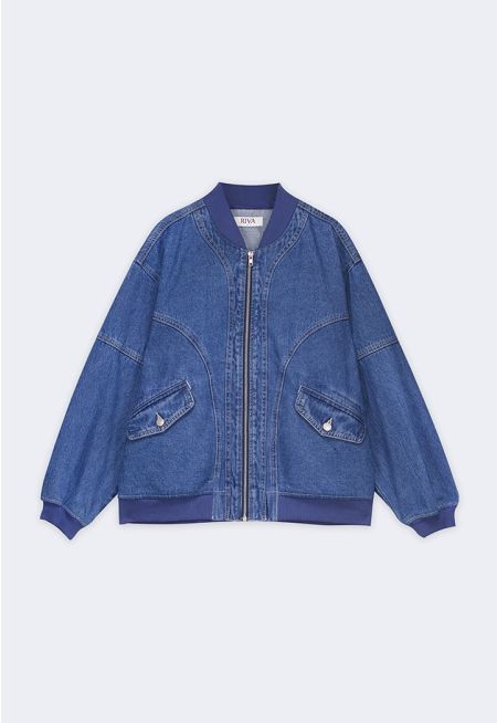 Denim Bomber Jacket