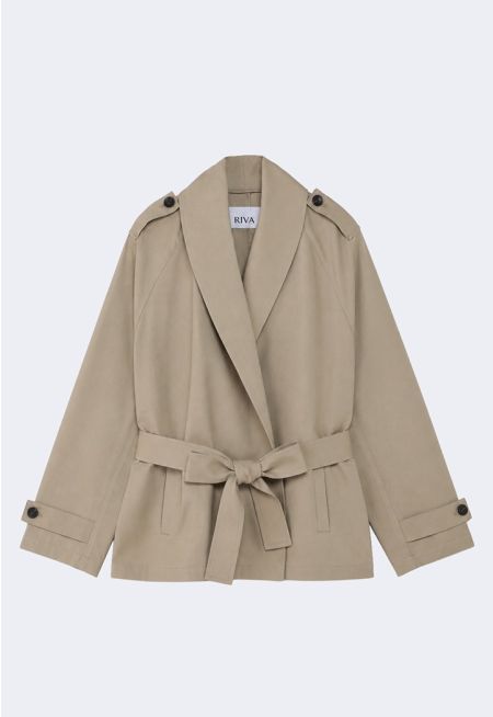 Solid Tie-Belt Kimono