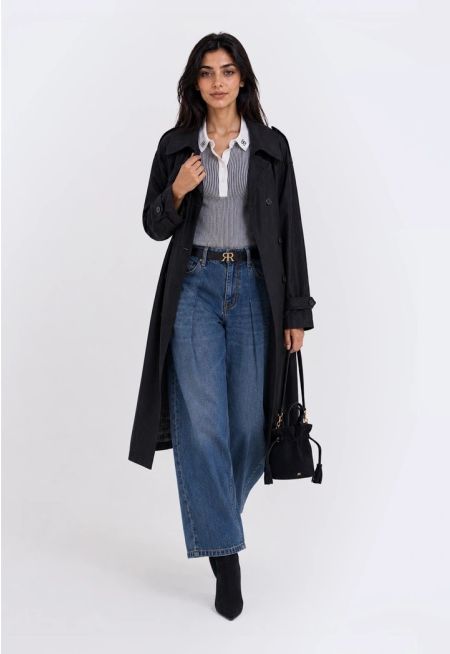 Belted Midi Trench Coat