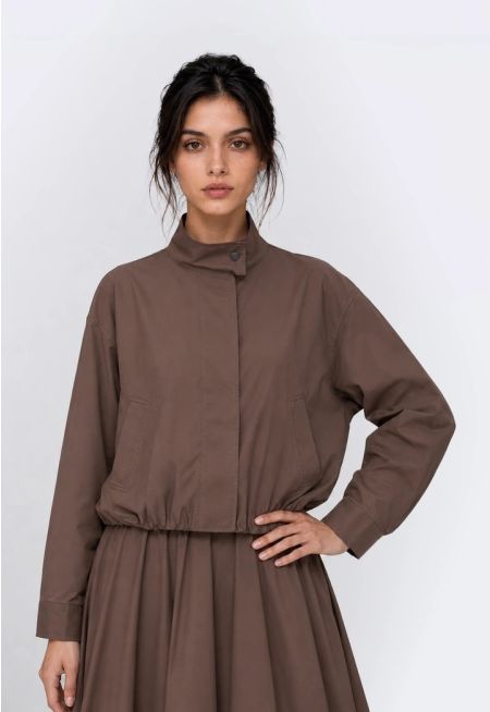 Elastic-Hem Jacket