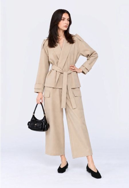 Straight-Cut Cargo Trousers