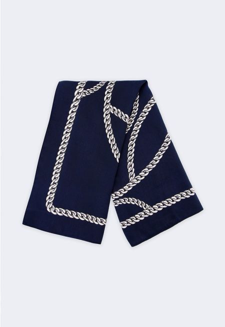 Chain Print Scarf