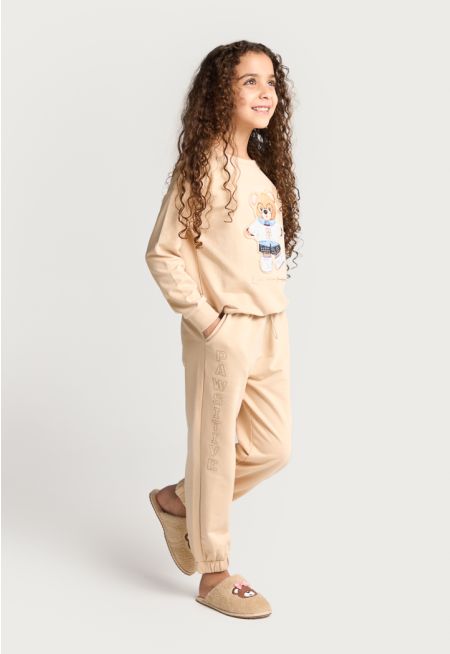 Top and Pants Pajama Set (2PCS)