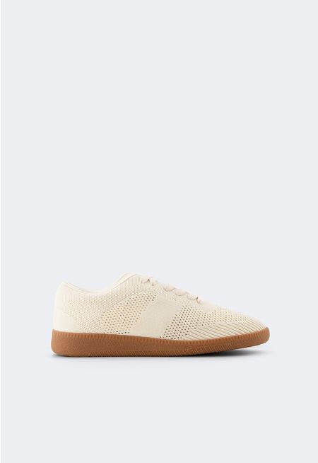 Solid Knitted Sneakers