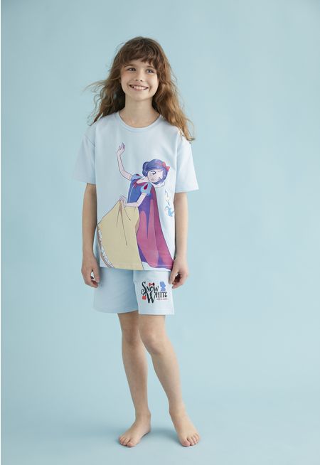 Snow White T Shirt and Shorts Set (2PCS)