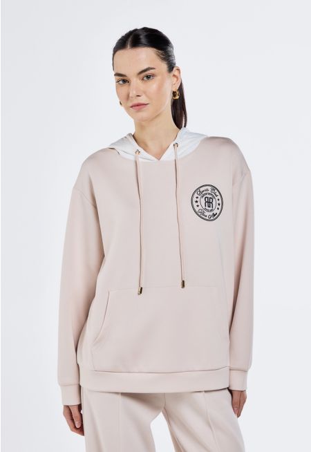 Contrast Hoodie Sweatshirt
